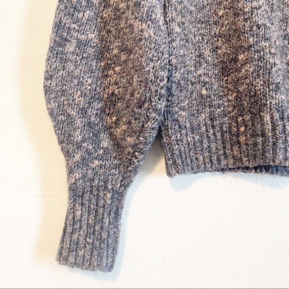 Madewell Pleated Shoulder Pullover Sweater. Size Medium - Picture 3 of 6